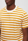 Selected Homme Ricky Stripe T-Shirt, Egret & Harvest