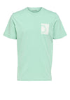 Selected Homme Corey Print T-Shirt, Hemlock
