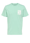 Selected Homme Corey Print T-Shirt, Hemlock