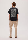 Selected Homme Jax Graphic Print T-Shirt, Black