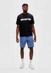 Selected Homme Alvar Print T-Shirt, Black