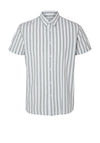 Selected Homme Classic Linen Striped Shirt, Desert Sage