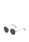 Selected Homme Jasper Pilot Sunglasses, Gold