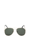 Selected Homme Jasper Aviator Sunglasses, Gold