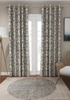 SLX Pomegranate Premium Lined Eyelet Heading Curtains, Navy