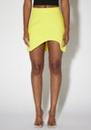 SOMETHINGNEW Mackenzie Mini Skirt, Blazing Yellow