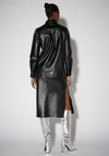 SOMETHINGNEW Hailey Faux Leather Midi Skirt, Black