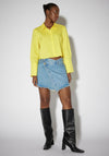 SOMETHINGNEW Kendall Denim Mini Skirt, Medium Blue