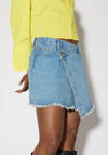 SOMETHINGNEW Kendall Denim Mini Skirt, Medium Blue