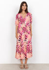 Soyaconcept Kabrina Tiered Maxi Dress, Pink Multi