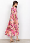 Soyaconcept Kabrina Tiered Maxi Dress, Pink Multi