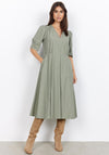 Soyaconcept Netti A Line Midi Dress, Dusky Green