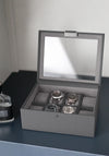 Stackers 8 Piece Watch Box, Slate Grey