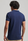 Superdry Vintage Destroy Polo Shirt, Nautical Navy