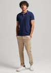 Superdry Vintage Destroy Polo Shirt, Nautical Navy