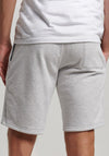 Superdry Vintage Logo Embroidered Jersey Shorts, Athletic Grey Marl