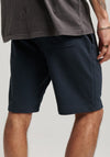 Superdry Vintage Logo Embroidered Jersey Shorts, Eclipse Navy