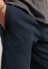 Superdry Vintage Logo Embroidered Jersey Shorts, Eclipse Navy