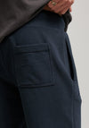 Superdry Vintage Logo Embroidered Jersey Shorts, Eclipse Navy