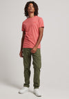 Superdry Vintage Logo Embroidered T-Shirt, Coral Marl