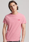 Superdry Vintage Logo Embroidered T-Shirt, Mid Pink Grit