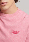 Superdry Vintage Logo Embroidered T-Shirt, Mid Pink Grit