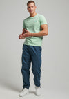 Superdry Vintage Logo Embroidered T-Shirt, Spearmint Marl