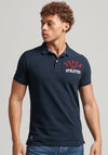 Superdry Vintage Superstate Polo Shirt, Eclipse Navy