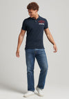 Superdry Vintage Superstate Polo Shirt, Eclipse Navy