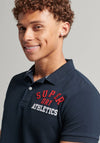 Superdry Vintage Superstate Polo Shirt, Eclipse Navy