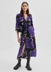 Second Female More Maxi Print Maxi Dress, Tillandsia Purple