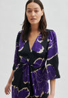 Second Female More Maxi Print Maxi Dress, Tillandsia Purple