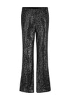 Second Female Shine On Sequin Trousers, Black