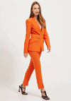 Setre Belted Waist Blazer & Trouser Suit, Orange