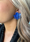 Seventy1 Flower Stud Earrings, Blue