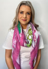Seventy1 Tulip Print Scarf, Fuchsia Multi