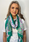 Seventy1 Paisley Floral Print Scarf, Green Multi