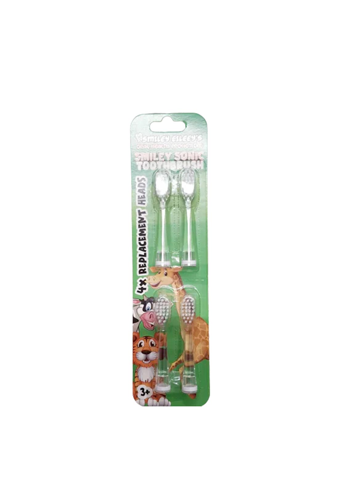 Smiley Eileeys Replacement Heads For Sonic Toothbrush 3-11 Years