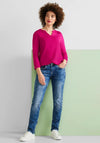 Street One Three Quarter Sleeve Blouse, Now Pink