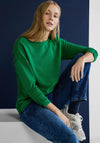 Street One Ribbed Sweater, Brisk Green