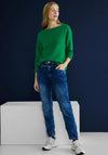 Street One Ribbed Sweater, Brisk Green