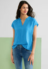 Street One Cap Sleeve Tunic Top, Splash Blue