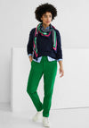 Street One Paperbag Style Trousers, Brisk Green