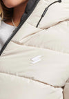 Superdry Womens Water Repellent Puffer Jacket, Pelican