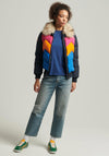 Superdry Womens Vintage Retro Puffer Jacket, Multi
