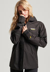 Superdry Womens Sport Waterproof Jacket, Black