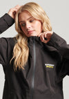 Superdry Womens Sport Waterproof Jacket, Black