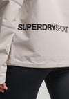 Superdry Womens Sport Waterproof Jacket, Chateau Grey