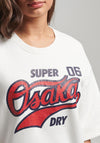 Superdry Womens Vintage Short Sleeve Sweatshirt, White