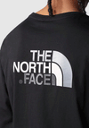 The North Face Mens Easy Long Sleeve T-Shirt, Black & Zinc Grey